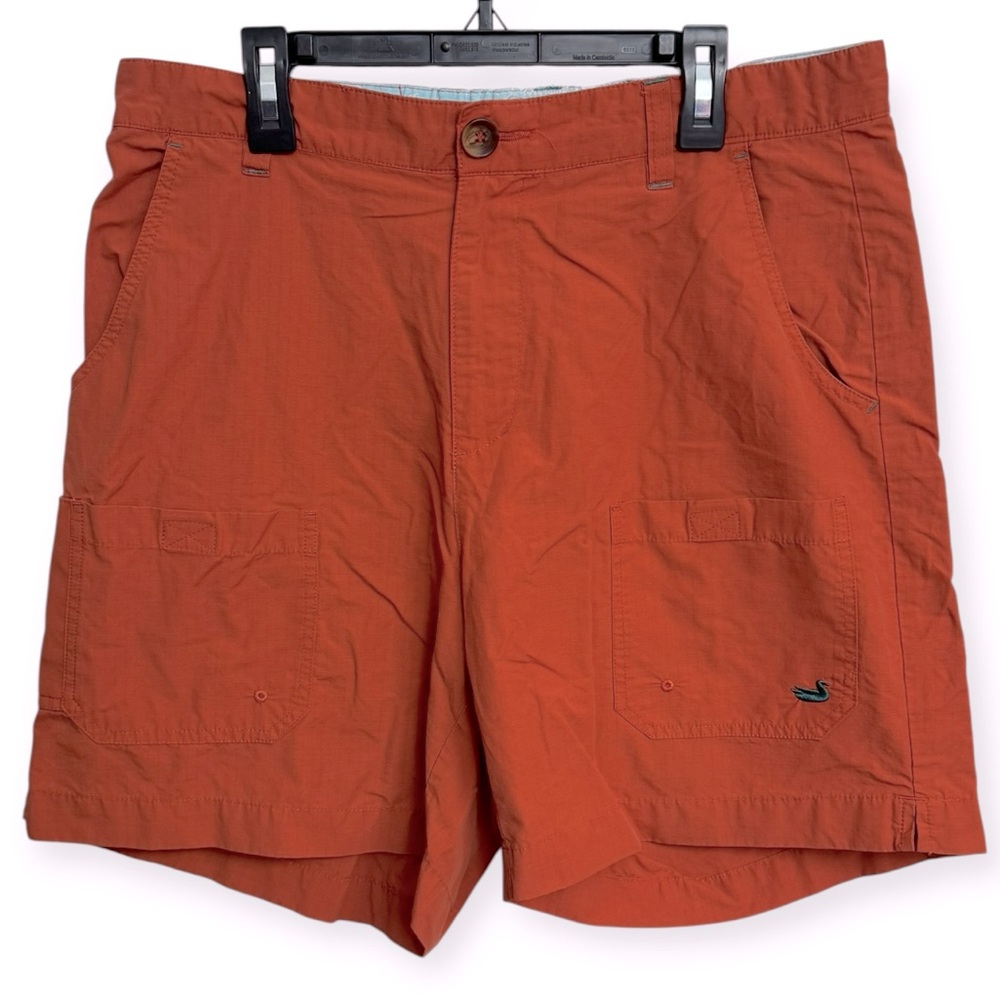 Southern Marsh Orange Cargo Shorts‎ Relaxed Fit